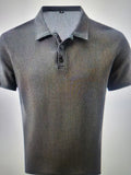 Men's Super Soft Lapel Neck T-Shirt- Stretchy & Breathable