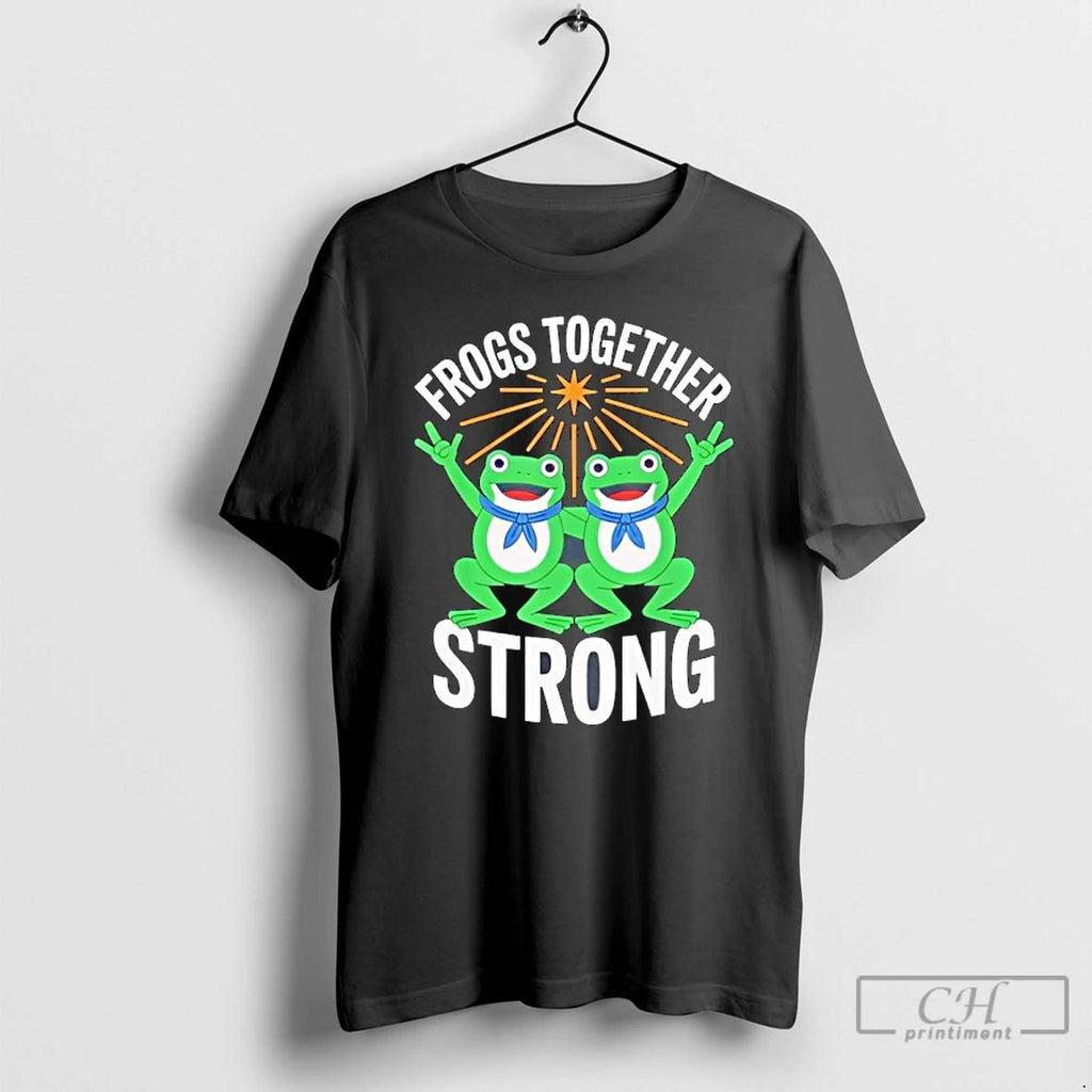 Classic Vintage Frogs Strong Resist Portland Frog Protest T Shirts