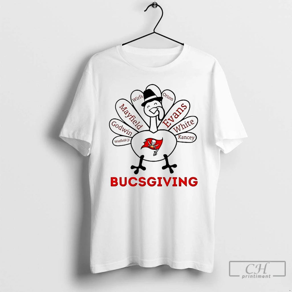 Premium Tampa Bay Buccaneers Turkey Bucsgiving Thanksgiving With Heroes T Shirts