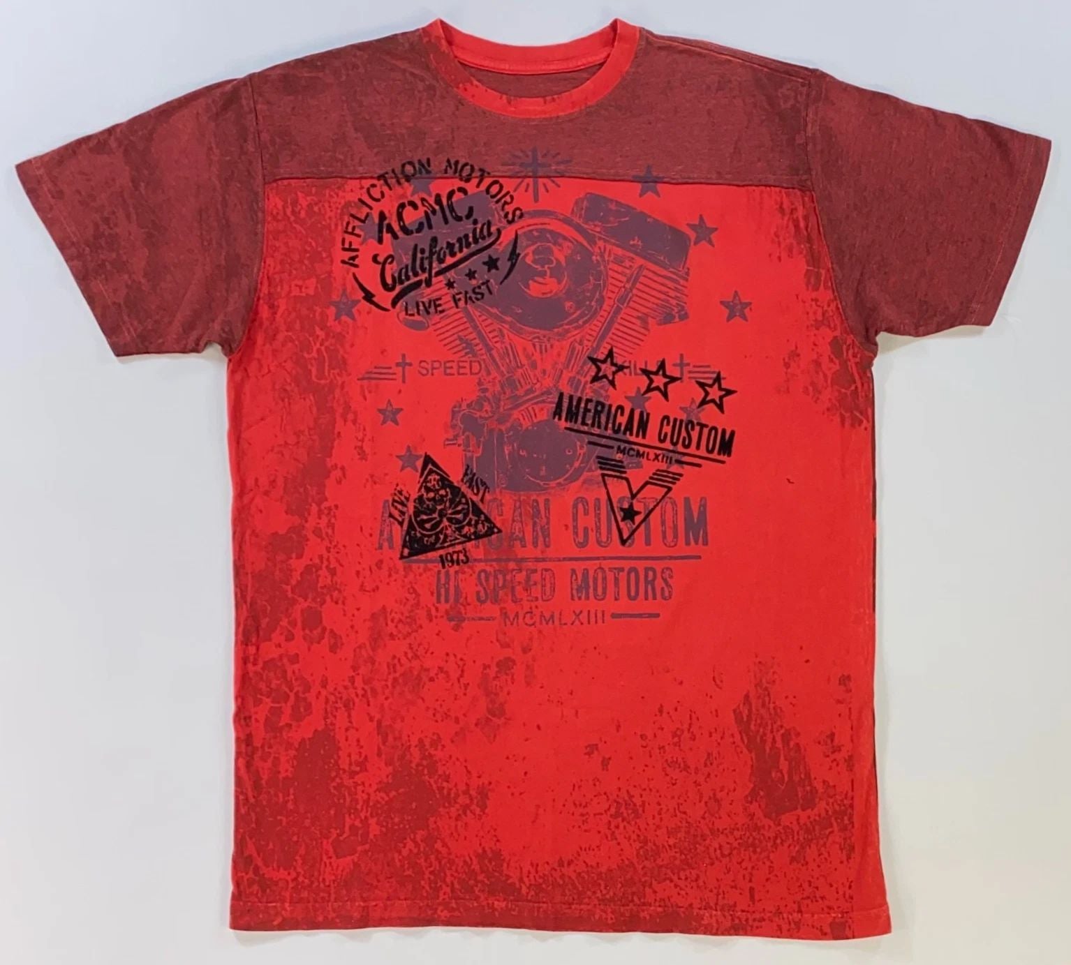 NEW WITHOUT TAGS Men's Affliction "American Custom" Cotton T-Shirt 2XL