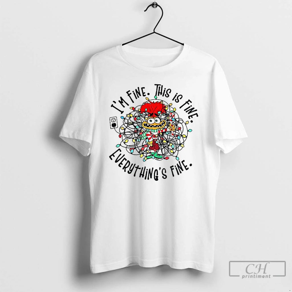 Classic Anxiety Inside Out 2 Im Fine This Is Fine Everythings Fine T Shirts