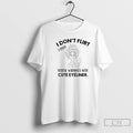 Classic Girl I Dont Flirt I Issue Verbal Warnings With Cute Eyeliner T Shirts