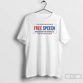 Classic Free Speech Freedom Of Speech Charlie Kirk White T Shirts