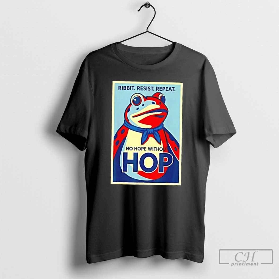 Classic Portland Frog Ribbit Resist Repeat No Hope Without Hop T Shirts