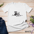Boho Bohemian black and white Vintage Owls on branch Unisex T-shirt