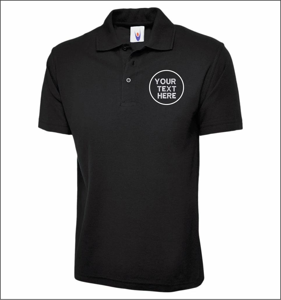 Personalised Embroidered Poloshirt Uneek UC101 Classic Workwear Polo Tee Shirts