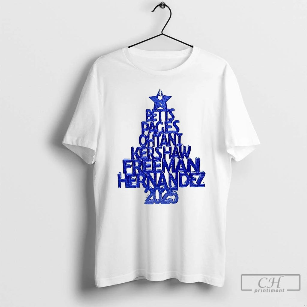Classic 2025 Toronto Blue Jays Christmas Tree Baseball Player T Shirts