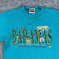 Tultex T-Shirt Mens Size M Teal Bahamas Island Paradise Tourist Graphic