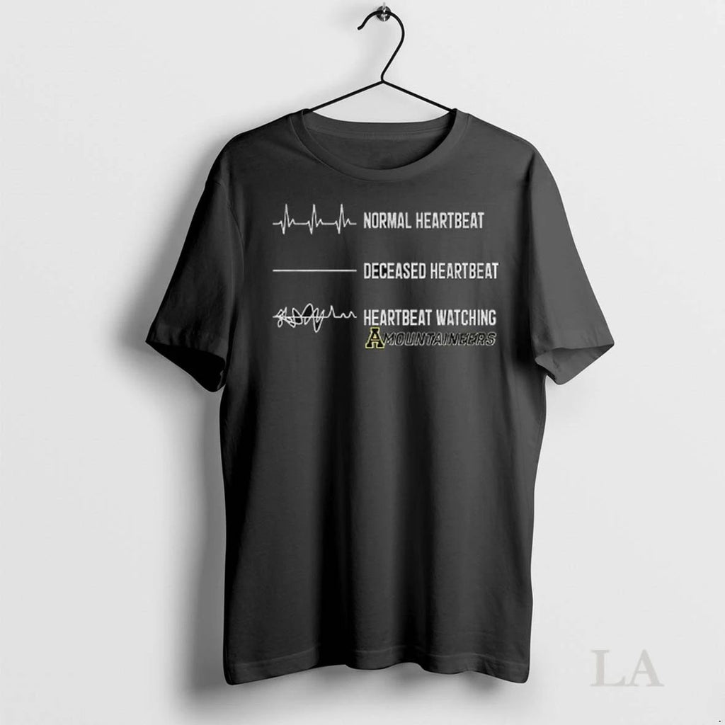Original Appalachian State Mountaineers Normal Heartbeat Deceased Heartbeat Heartbeat Watching