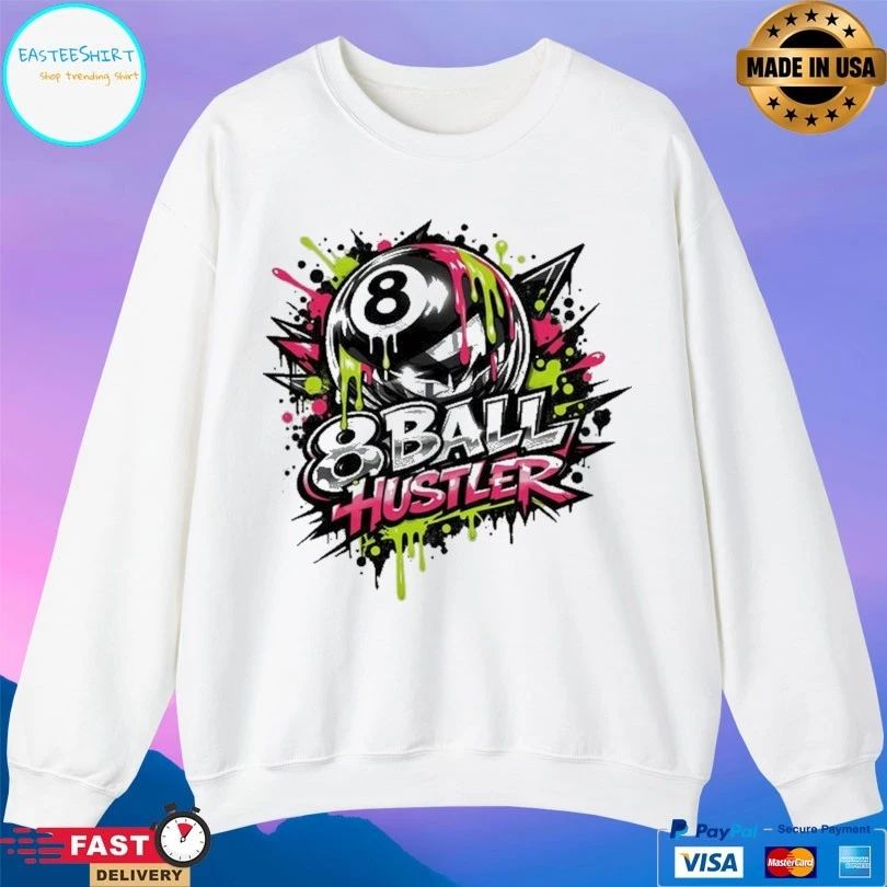 8-Ball Hustler Billiards Graphic T-shirt