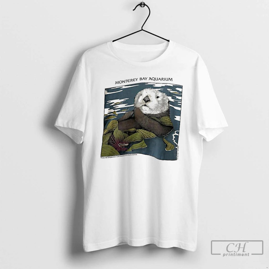 Premium Sea Otter Monterey Bay Aquarium T Shirts