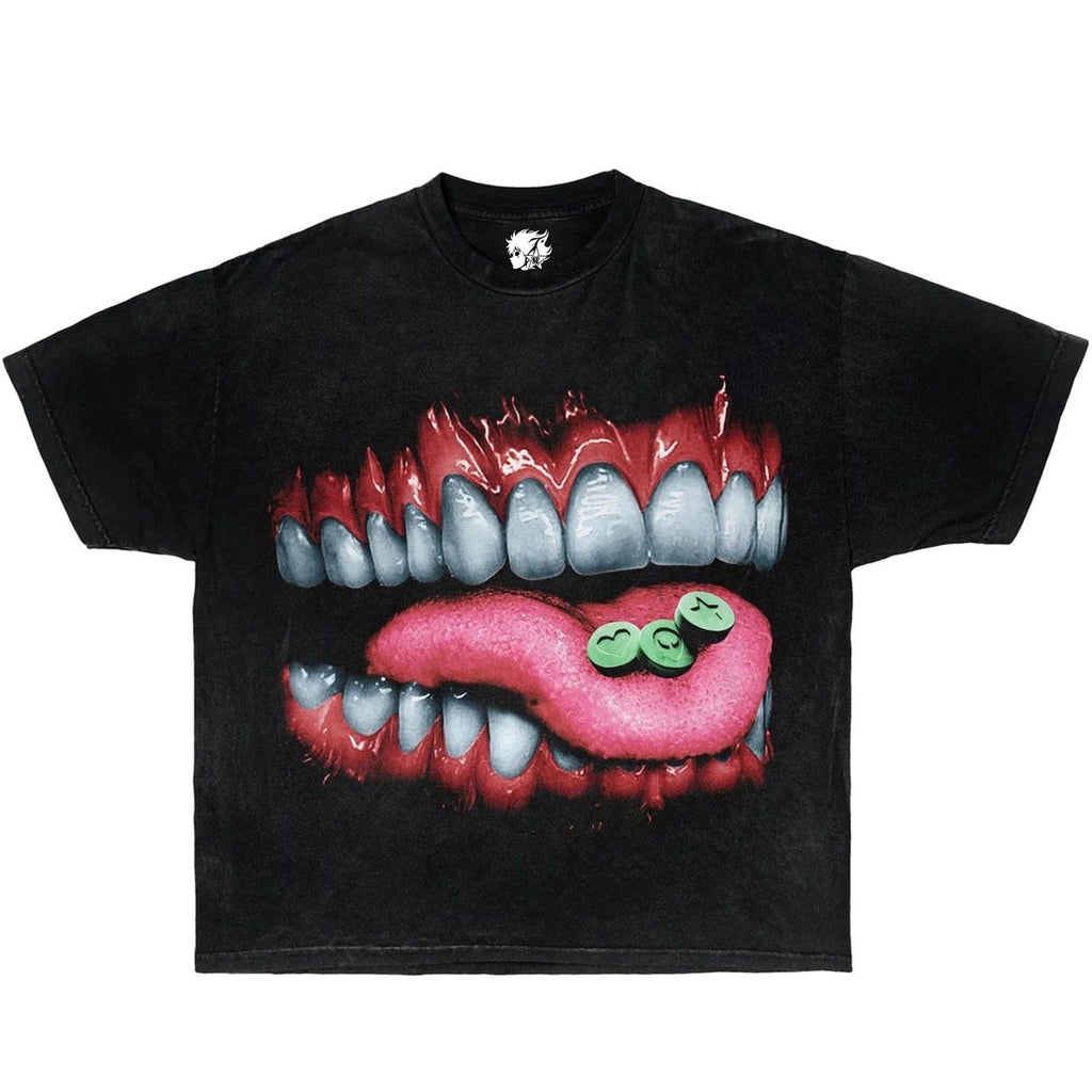 Neniom Grillz Tablets Boxy Vintage Tee Streetwear Y2K Tee