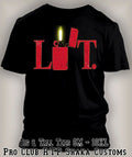 Sneaker RED LIT Tee Shirt Match to J10 Retro Light Smoke Graphic T Big Tall Sm