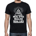 Real Eyes Realise Real Lies Illuminati Triangle T shirt tee