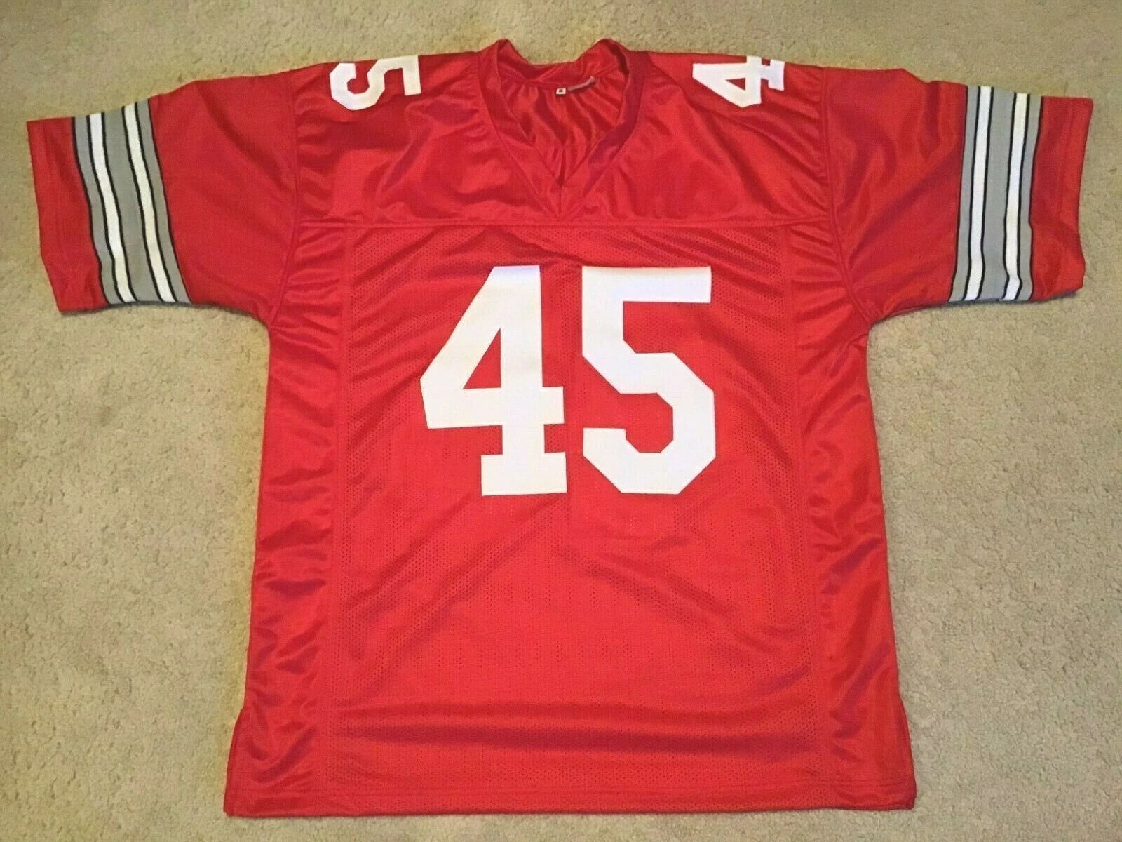 Custom Archie Griffin Red Mesh Football Jersey, Football Team Apparel