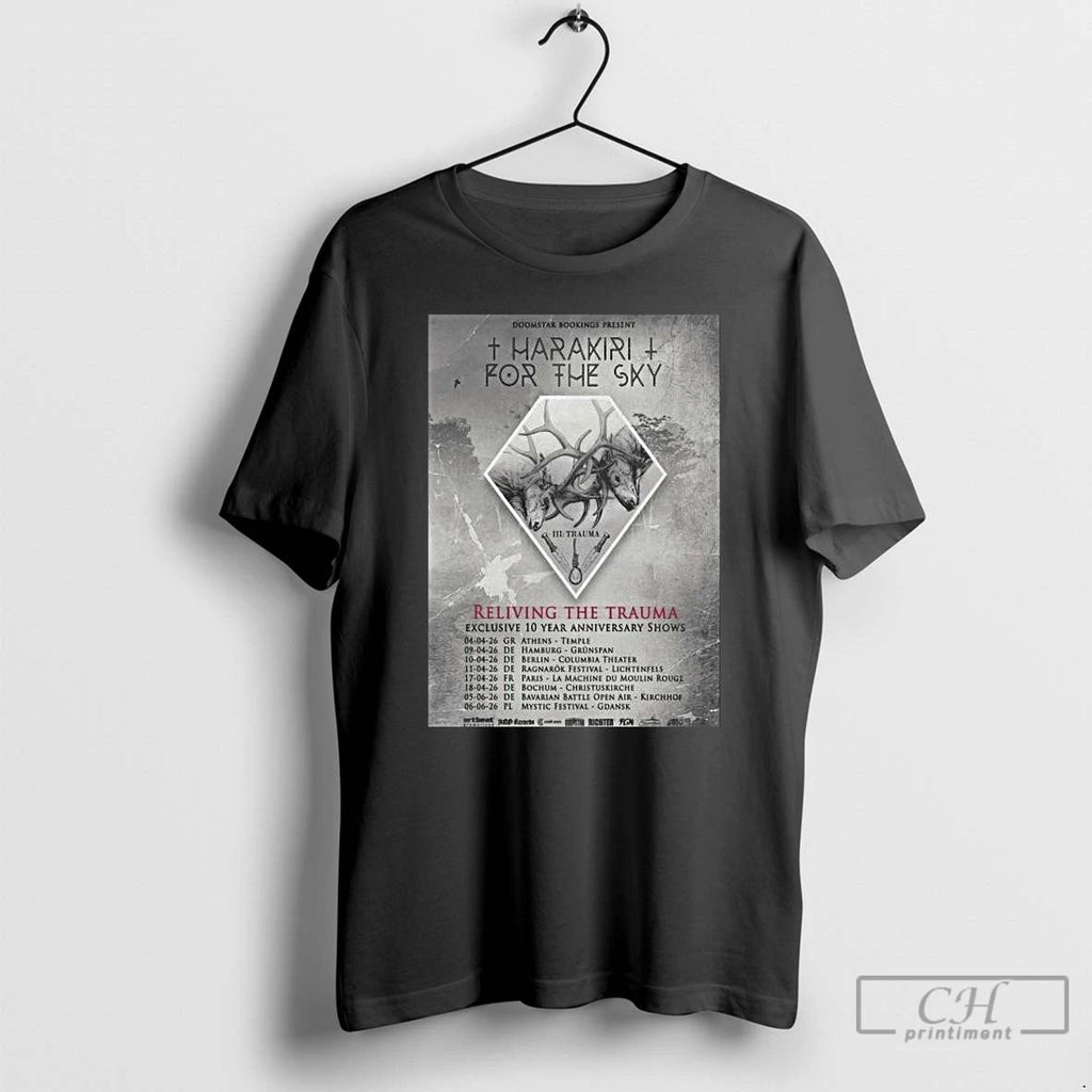 Classic Harakiri For The Sky Exclusive 10th Anniversary Shows 2026 Long Sleve T Shirts