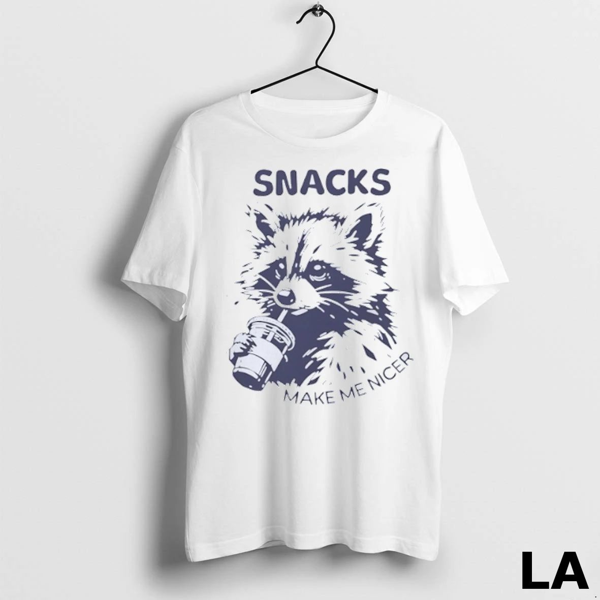 Original Snacks Make Me Nicer Raccoon