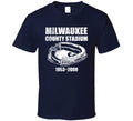 Milwaukee County Stadium Distressed T Shirt