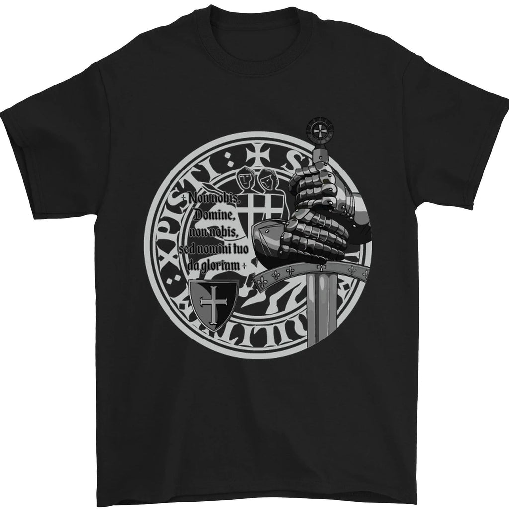 Non Nobie St Georges Day Knights Templar Mens T-Shirt 100% Cotton