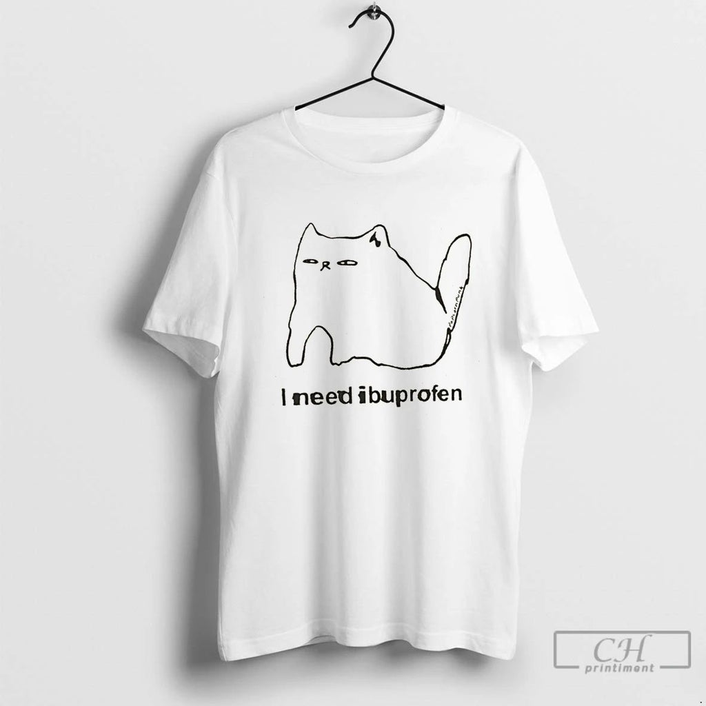 Premium Funny Cat I Need Ibuprofen T Shirts
