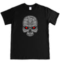 TERMINATOR SKULL T-Shirt, Skynet, Cyberdyne, Movie Film Black top tee, S - 5XL