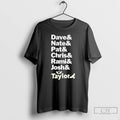 Classic Dave Nate Pat Chris Rami Josh And Taylor Christmas T Shirts