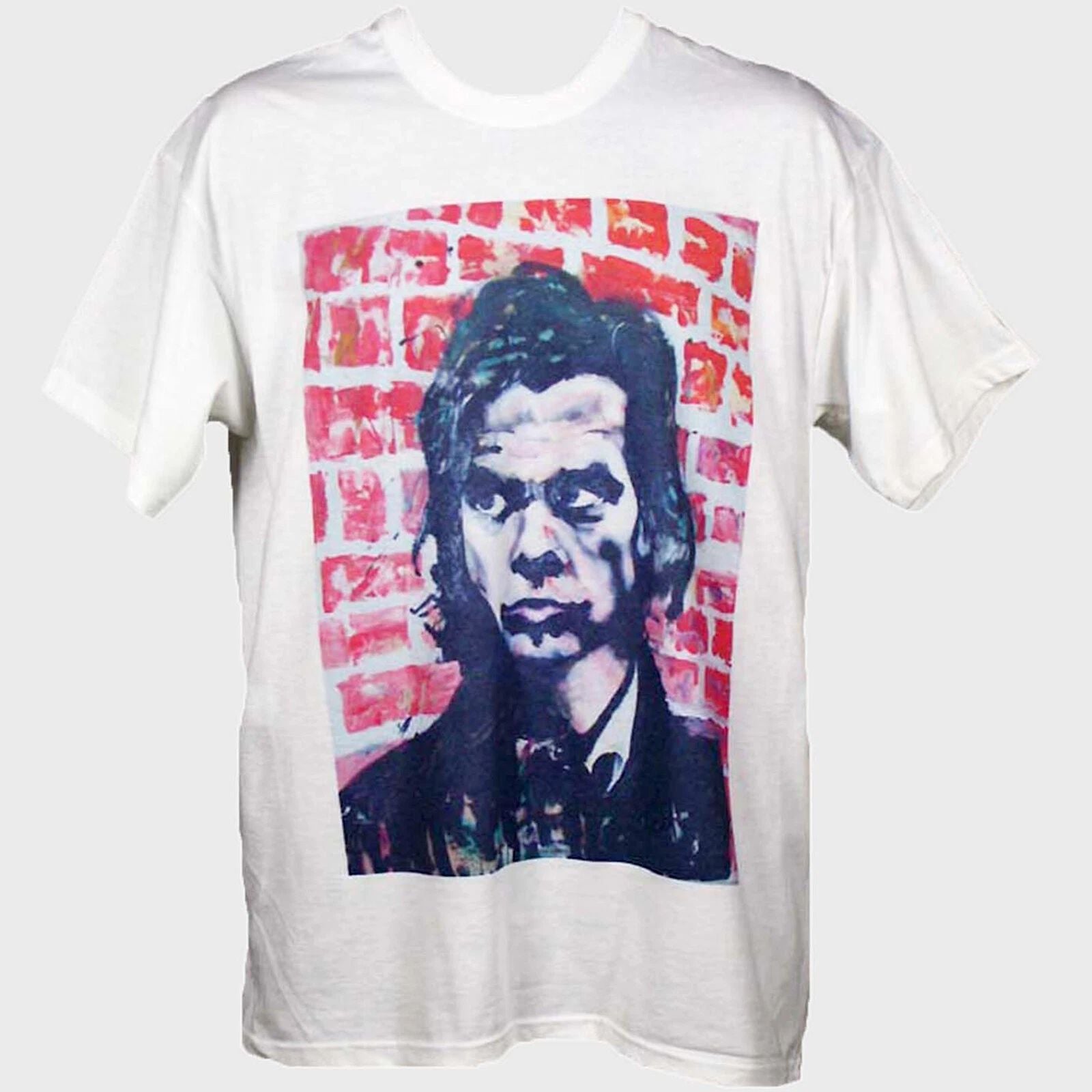 Nick Cave Goth Indie Punk Rock Short Sleeve White Unisex T-shirt S-3XL