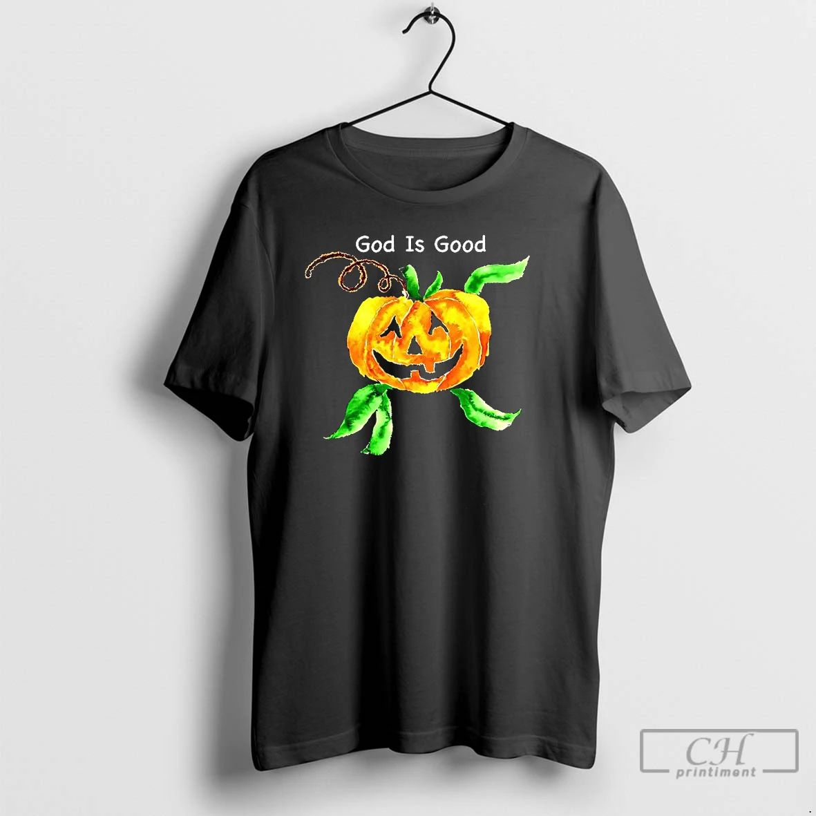 Classic God Is Good Pumpkin Head Halloween T Shirts