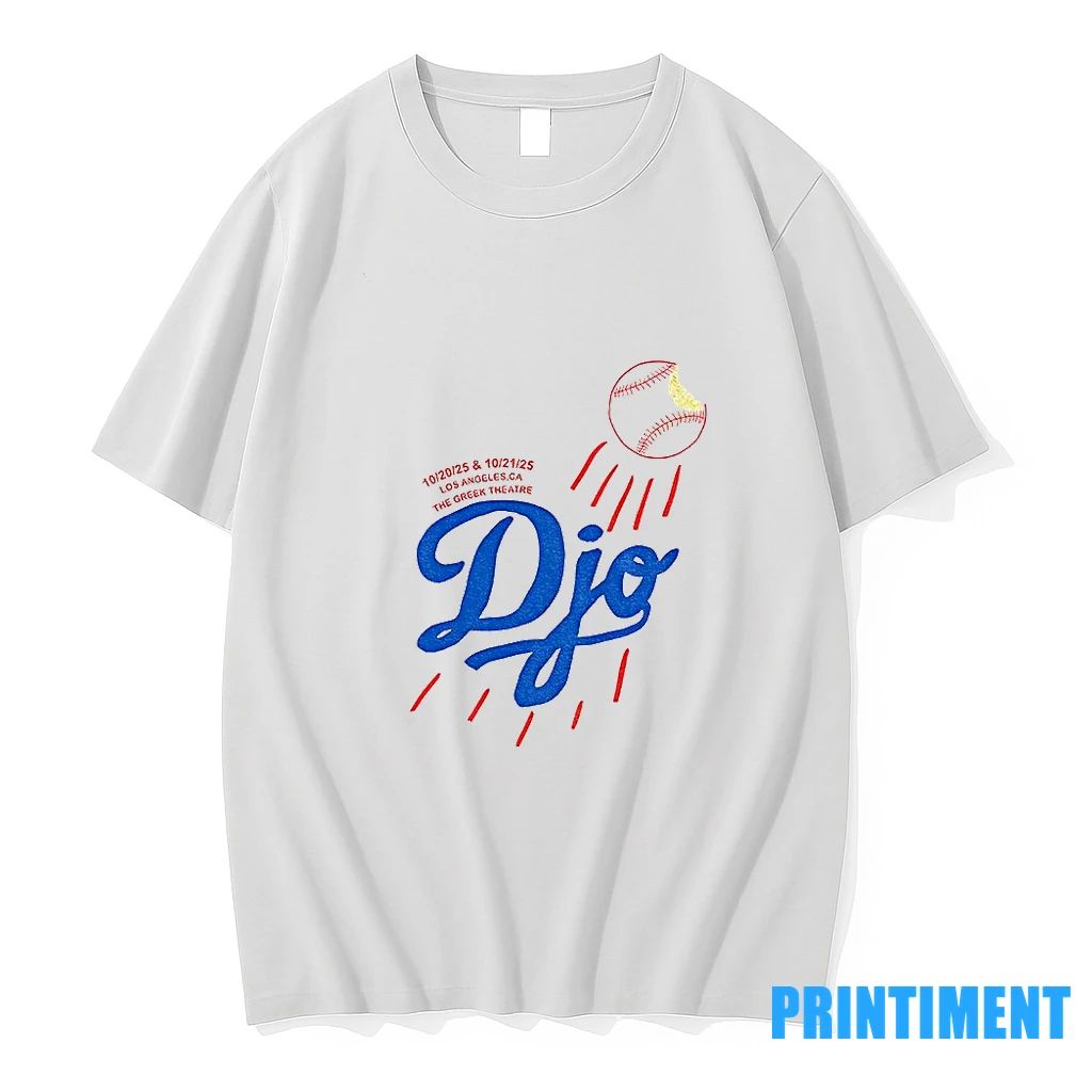 Djo Greek Theatre Oct 20 2025 Los Angeles Dodgers Ca Tour Tshirts Sweater