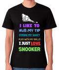 Rude Snooker Quote T-Shirt Lover Billiards Player Funny Unisex Tee