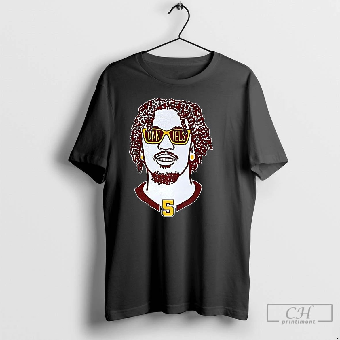 Classic Jayden Daniels Washington Commanders Football Shades Graphic T Shirts
