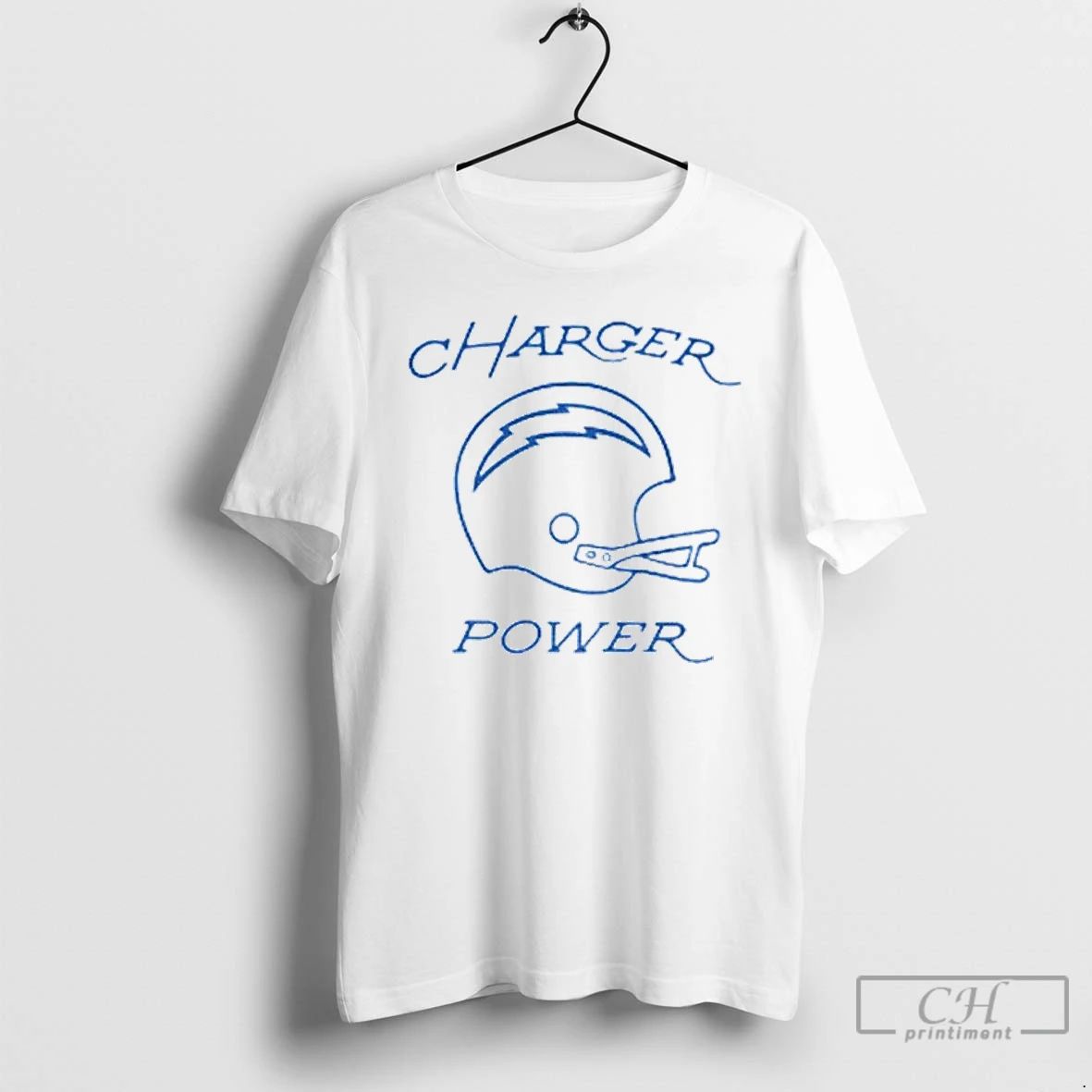 Classic Los Angeles Chargers Charger Power Football Helmet T Shirts
