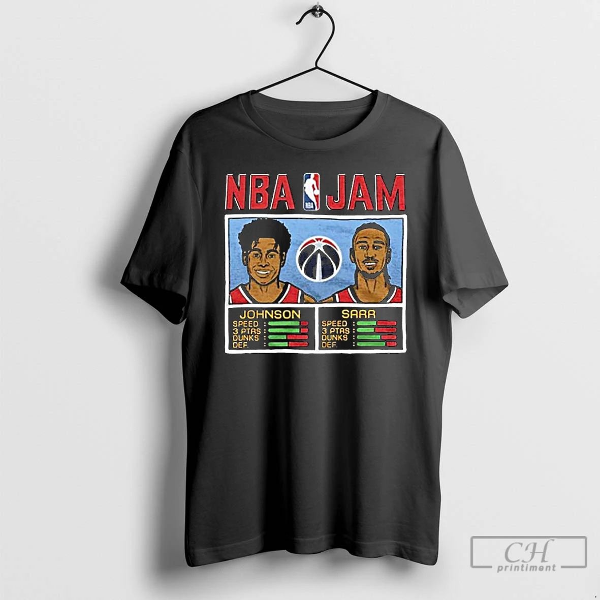 Classic Tre Johnson And Alex Sarr Washington Wizards Nba Jam Long Sleve T Shirts