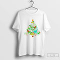 Classic Dinosaur Christmas Tree Holiday T Shirts