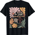 Boho Retro Christian Walking By Faith Tripping Constantly T-Shirt