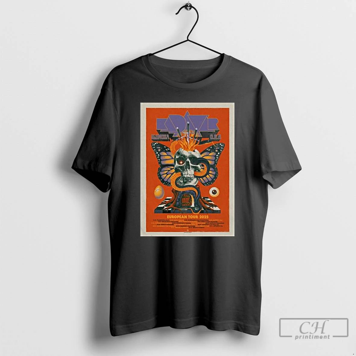 Classic Kadavar Slomosa O R B Tour European 2025 Long Sleve T Shirts