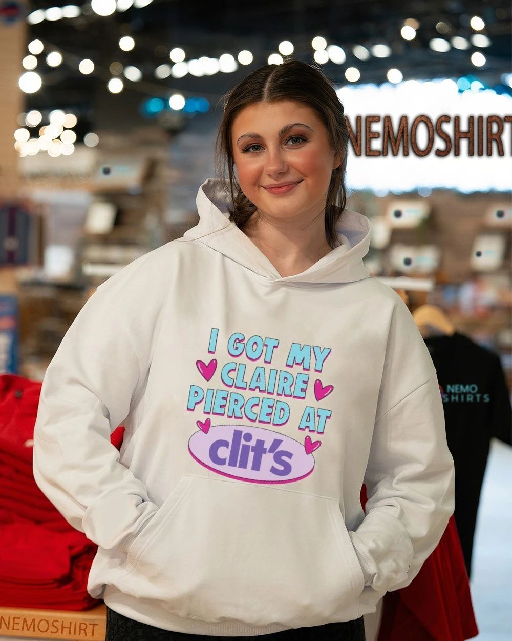 I Got My Claire Pierced Clit’s Claire’s Y2K mall humor shirt