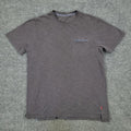 Levi's Shirt Men's Medium Gray Crew Neck Short Sleeve Pocket Pullover Adult M
