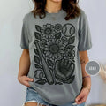 Boho Floral Baseball Comfort Tee Game Day Fan Mom