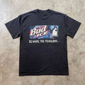 1990s Bud Ice "Beware the Penguins" GRAPHIC UNISEX T-SHIRT S-5XL