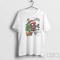 Classic Spiderman Santa Merry Christmas Superhero White T Shirts