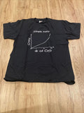 Simple Math Crazy the more # of Cats Black T Shirt Captain Leisure Teen Large