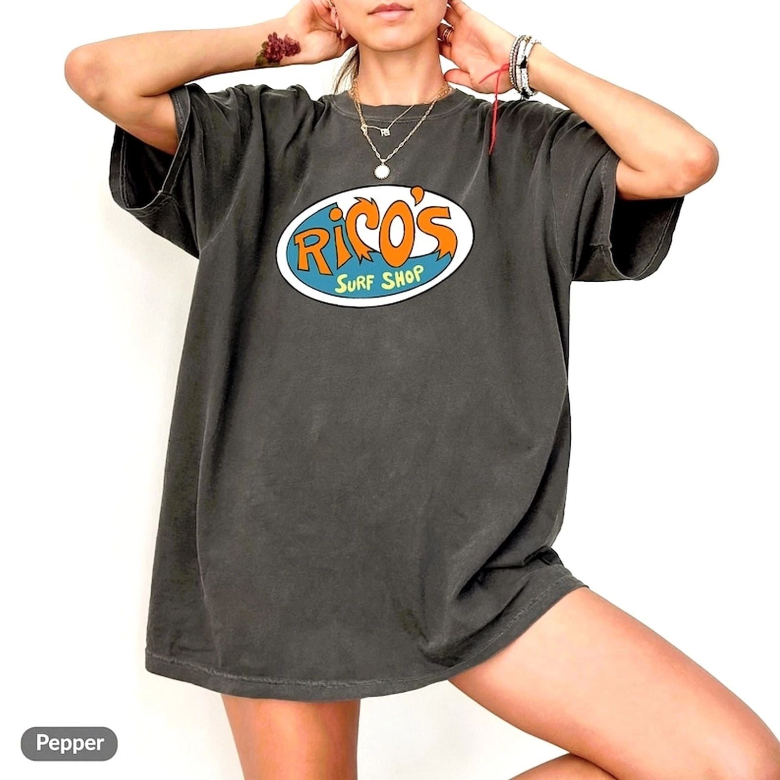 Comfort Colors Hannah Montana Tee, Rico's Surf Shop Logo Tee