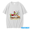 Grinch Santa Hat With Max Merry Christmas 2025 Tshirts Sweater