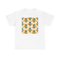 Unisex Adult T Shirt Mid-Century Modern Geometric Bumblebee Pattern