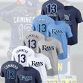 SALE 30%- Junior Caminero #31 Tampa Bay Rays 2025 Name & Number Fans Gift