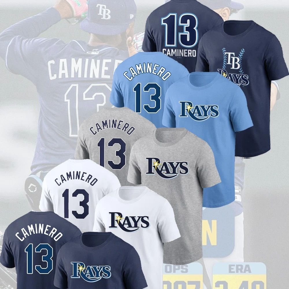 SALE 30%- Junior Caminero #31 Tampa Bay Rays 2025 Name & Number Fans Gift