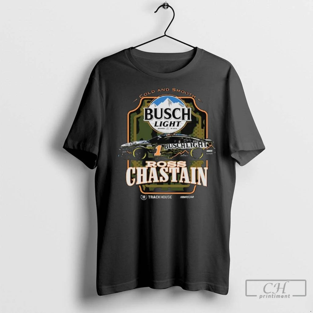 Premium Ross Chastain 1 2025 Busch Light Camo Long Sleve