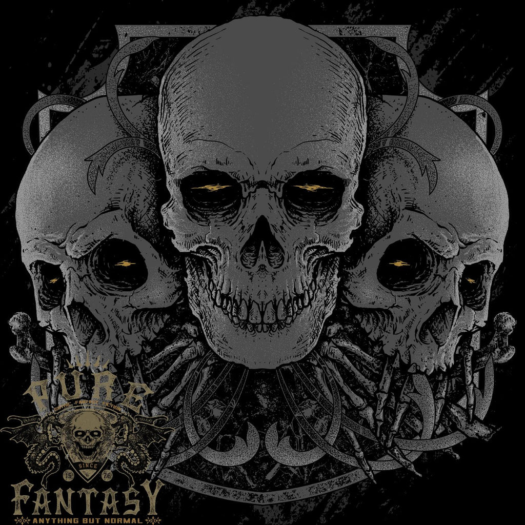 Gothic Skulls Heavy Metal Rock Music Goth Biker Mens Light Cotton T-Shirt