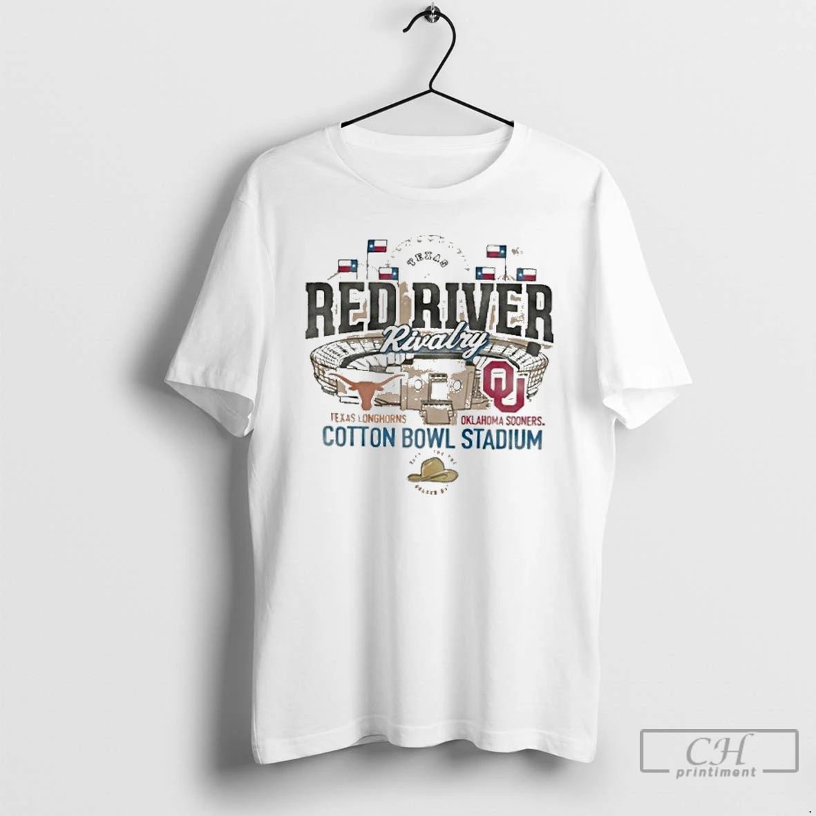 Classic Texas Longhorns Vs Oklahoma Sooners Red River Rivalry Stadium Match Up T Shirts